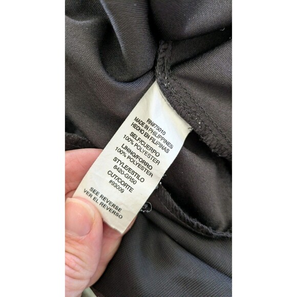 Vintage Y2K City Triangles Dress Juniors M (Fits XS-S) Babydoll Chiffon Beaded - Picture 10 of 14